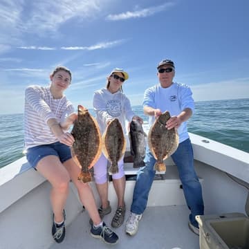 Anglers with the first mate
