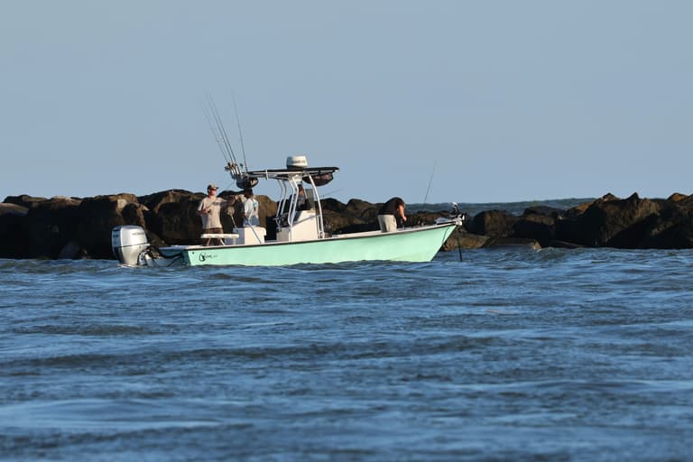 Miss Joyce II — 23ft C-Hawk center console, profile view